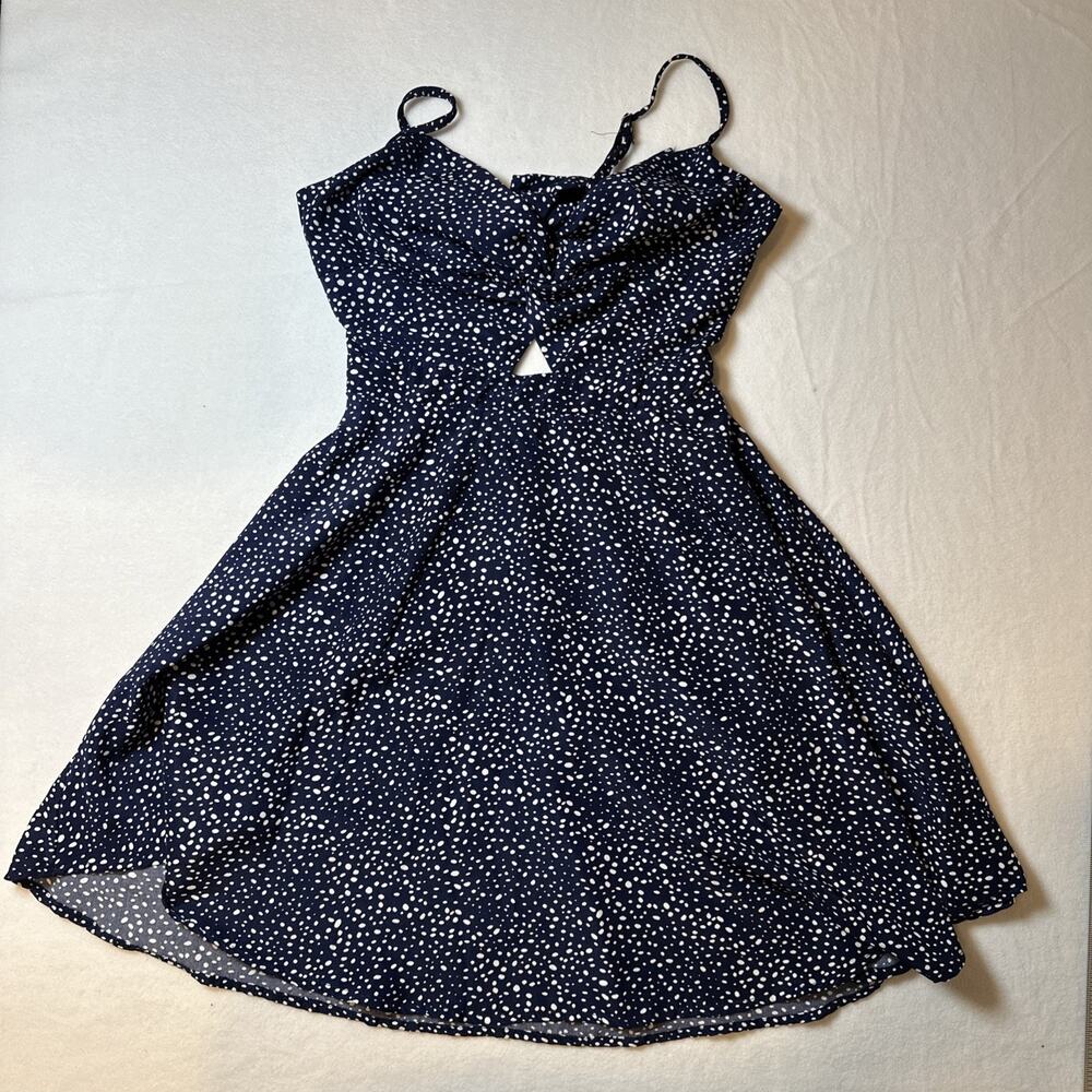 Summer Dress Blue With White Polkadots See Picture For Size